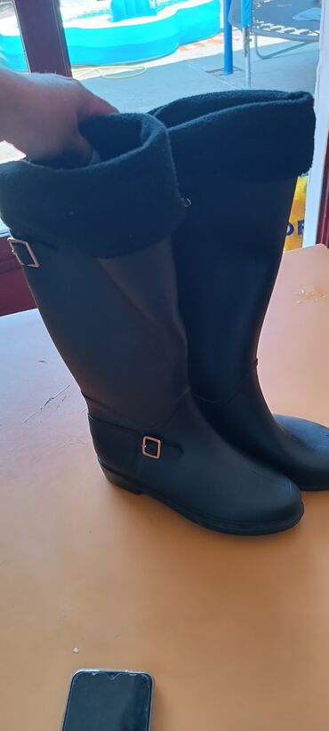 crne mokasine: High boots, Boreli, 37