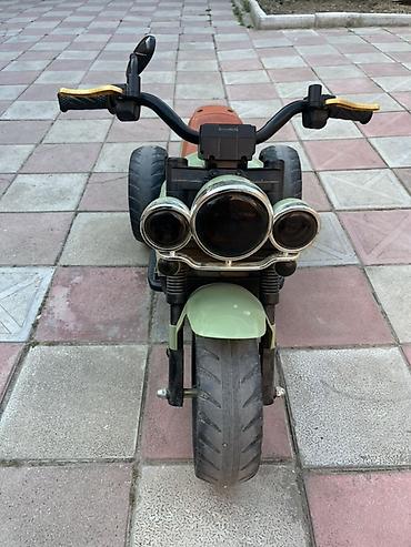 cross motor çocuk: Uşaq elektrik motoskleti – 3 təkərli, yaşıl rəng 350 azna alınıb — 1