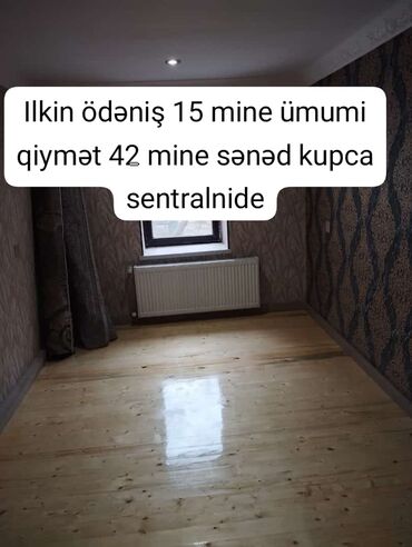 Binəqədi qəs. 3 otaqlı, 100 kv. m, Kredit var, Yeni təmirli