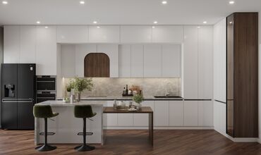 Sifarişlə mətbəx mebeli: Sifarişlə mətbəx dəsti, MDF — 4