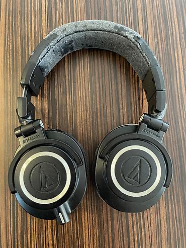 audio technica: İşlənmiş Simli Qulaqcıqlar, Audio-Technica, rəng - Qara — 4