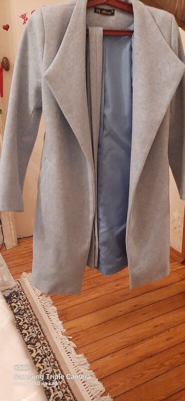 женские классические пальто: Пальто L (EU 40), цвет - Голубой
