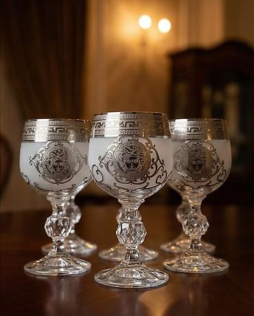 versace servis: Çay dəsti, rəng - Ağ, Şüşə, Versace, 6 nəfərlik, Türkiyə — 2