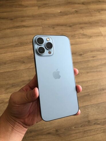 телефон 13про: IPhone 13 Pro, Колдонулган, 128 ГБ, Sierra Blue, 100 %