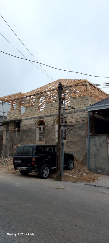 Dam işləri: Dam örtüyü və karkas işləri xidməti - Çərçivə/qarşılama: Taxta — 5