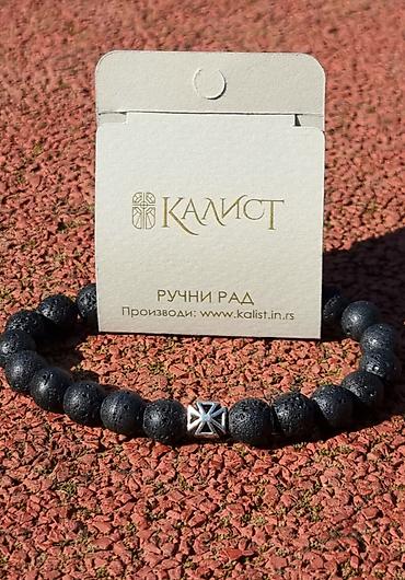 Narukvice: Kalist kamene brojanice od vulkanske lave, ručno rađene s blagoslovom — 2