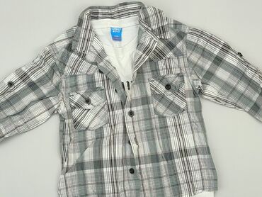 kombinezon dziecięcy zimowy 68: Shirt 3-4 years, condition - Good, pattern - Cell, color - Grey