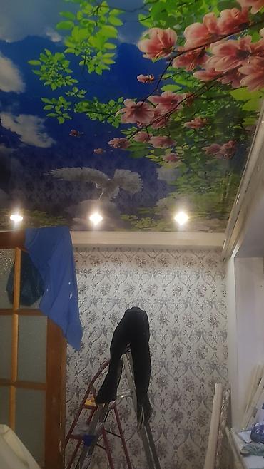 Натяжной потолок: Натяжной потолок Глянцевое Бесплатный замер, Гарантия, Бесплатная консультация — 8