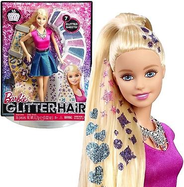 Оюнчуктар: Кукла Barbie (Оригинал )Glitter Hair — набор для создания блестящих — 2