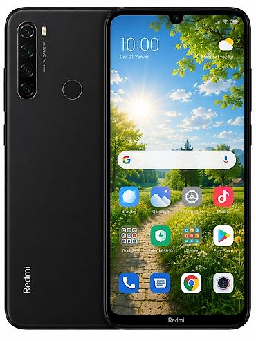 satılan telefonlar: Redmi Note 8, 128 GB, rəng - Qara, Barmaq izi, Face ID — 1