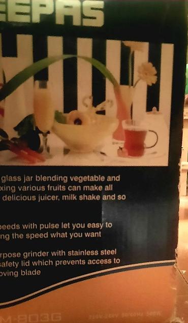 Blenderlər: Geepas GHM-803G blender – Güc: 500 W (220–240 V, 50/60 Hz) – Şüşə — 7