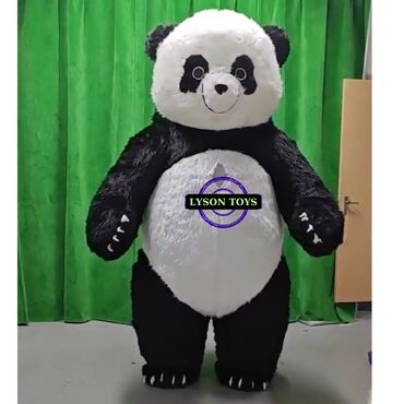 donerci tələb olunur: Panda Mascot Geyim. Komplekt satış üçün nəzərdə tutulub. (Komplektə