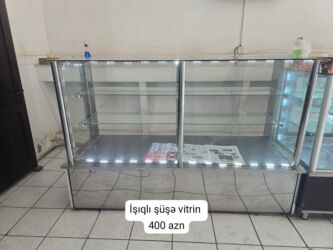 Avtoservis avadanlıqları: Şirniyyat Vitrini – Xırdalan - Şüşə vitrin, LED işıqlandırma ilə - Ön