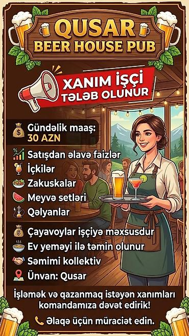 tap az iş elanları bakı: Ofisiant tələb olunur — 1