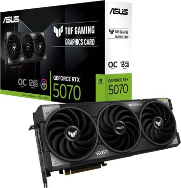 Sərt disklər (HDD): Videokart Asus GeForce RTX 5070, 12 GB, Yeni