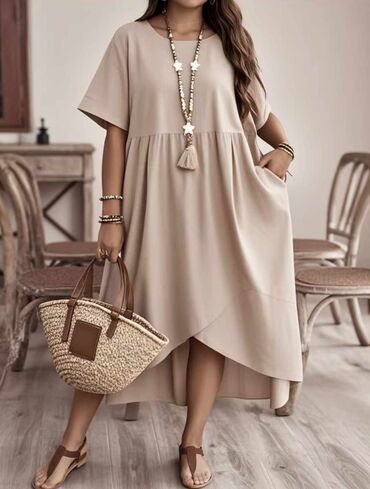 dilajn haljine cena: 3XL (EU 46), color - Beige, Without sleeves at lalafo.rs dilajn haljine cena: 3XL (EU 46), color - Beige, Without sleeves