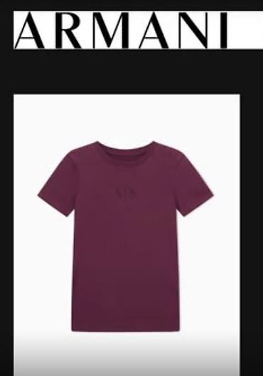 opel t: Futbolka, Armani Exchange, S, rəng - Qırmızı — 1