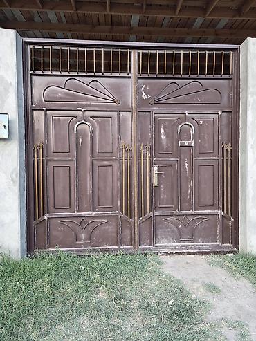 dəmir tikanı bitkisi: Metal darvaza – ikiqanadlı - Material: qalın metal/prokat, qaynaqla — 1