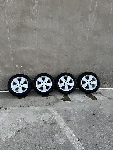 16 şam disk: 4 ədəd yüngül lehimli disk və təkər komplekti - Disklər: Kia orijinal — 3