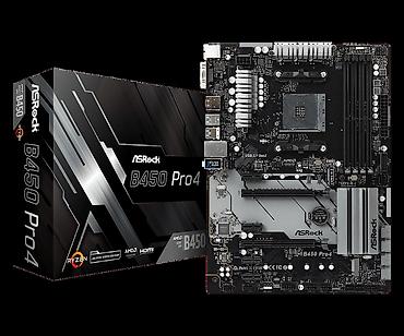 Материнская плата для ПК, Б/у, ASRock, AM4, ATX
