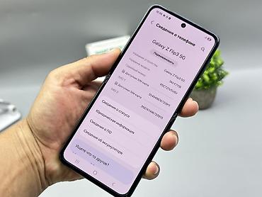 Уюлдук телефондор жана аксессуарлар: Samsung Galaxy Z Flip 3, Колдонулган, 256 ГБ, түсү - Көк, 2 SIM, eSIM — 8