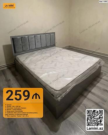 Ev və bağ: Məhsul: İki nəfərlik çarpayı (Kod: 11893) - Ölçü: 160 x 200 sm - — 1