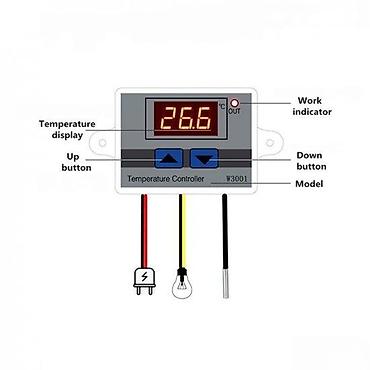 bezicni blender: TERMOSTAT ZA INKUBATOR TERMOREGULATOR DIGITALNI 220V 10A | Odlican — 3