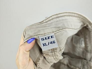 bezowe: Spodnie materiałowe damskie, rozmiar XL — 4