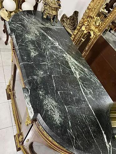 100cm: Stilska komoda sa mermerom i prelepim ukrasima 🪑 Komoda u odličnom — 7