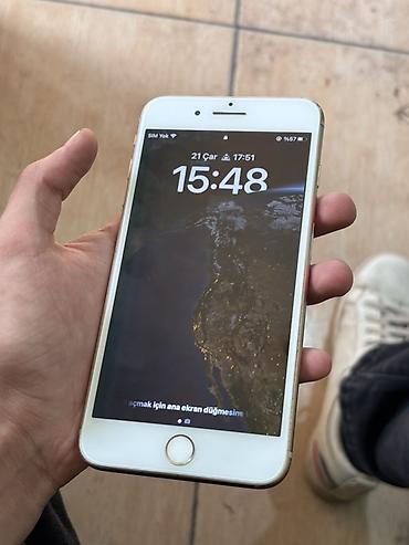 aux iphone: IPhone 8 Plus, 64 GB, Qızılı, Qırıq — 2
