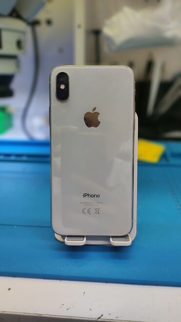 списанные айфоны: IPhone X, Колдонулган, 64 ГБ, Ак, 100 %