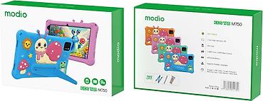 Modio: Kateqoriya: Planşetlər Modio M750 Blue Uşaqlar üçün Modio Kids Tab — 1
