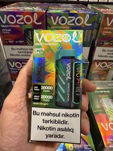 Qəlyan, vayp və aksesuarları: Vozol Gear 26000
22 dad / topdan giymət 26 azn 
Ekskluziv distributer