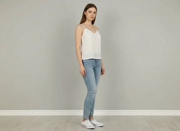 białe t shirty plus size: Shein, Top damski, rozmiar L