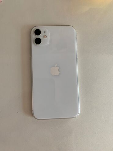 işlənmiş iphone kreditlə: IPhone 11, 64 GB, Ağ, Face ID