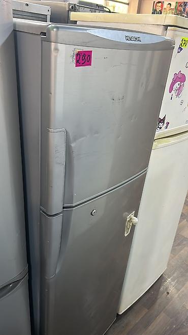 Hitachi iki qapılı soyuducu - Rəng: gümüşü (inox stili) - Üst kamera