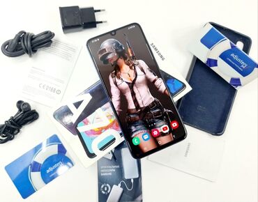 Xiaomi: Samsung A70, Б/у, 256 ГБ, цвет - Синий, 2 SIM