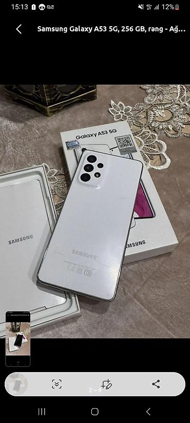 a53 plata: Samsung Galaxy A53 5G, 256 GB, rəng - Ağ, Barmaq izi — 5