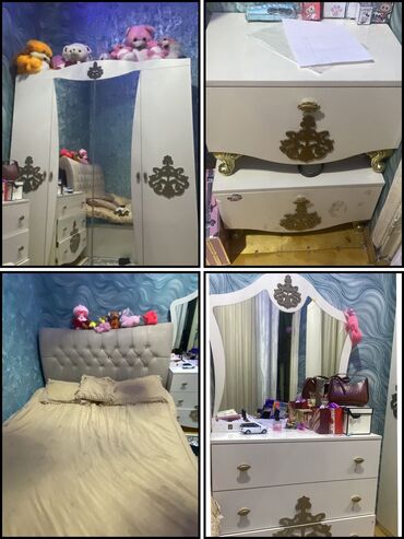 Çarpayılar: 2 təknəfərlik çarpayı, Dolab, Termo, 2 tumba, İşlənmiş