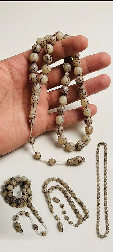 tesbeh sekilleri: Məhsul: Təsbeh 1 ədəd - Material: Ağ-krem rəngli Kıbrıs kipr durma — 2