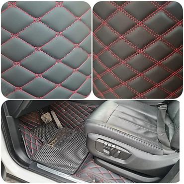 Полики: 5D Экокожа Полики Для салона цвет - Черный, Новый, Платная доставка — 10