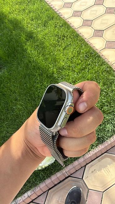android auto: Смарт‑часы Apple Watch Ultra 2,корпус серебристый, с оранжевой кнопкой — 4