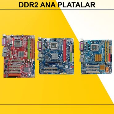 Комплектующие для ПК и ноутбуков: Материнская плата “DDR2 LGA 775 945” Ana Platalar, Б/у
