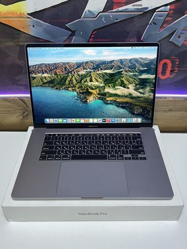macbook pro 2017 цена: Ноутбук, Apple, 16 ГБ ОЭТ, Intel Core i9, 16 ", Жумуш, окуу үчүн, эс тутум SSD