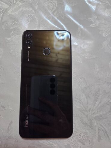 telfonu islenmis: Honor 8X, 64 GB, rəng - Qara, Barmaq izi, İki sim kartlı