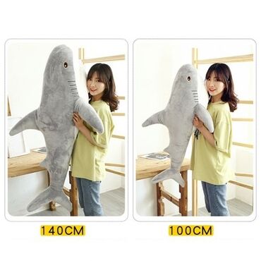 фотосессия в подарок: Мягкая игрушка IKEA акула 140см +бесплатная доставка по Кыргызстану