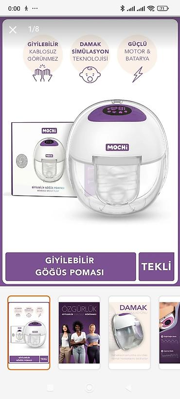 philips avent süd sağan: Mochi geyilə bilən döş pompası – rahat, simsiz və görünməz istifadə — 1