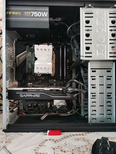материнку: Компьютер, ядер - 8, ОЗУ 16 ГБ, Для работы, учебы, Б/у, AMD Ryzen 7, HDD + SSD