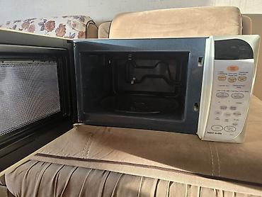 mikranofka: Samsung mikrodalğalı soba, Super Grille funksiyalı model. Ağ rəngli — 2