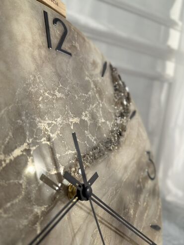 Часы для дома: Настенные часы, диаметр 35 см - Дизайн: мраморные переливы с — 9
